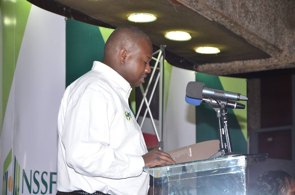 Dr. Anthony Omerikwa Ag. Managing Trustee of NSSF at the 3rd NSSF AGM