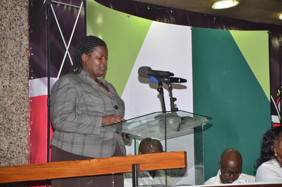 Dr. Khadija Kassachoon, Principal Secretary, State Department of Labour and Trustee of NSSF at the