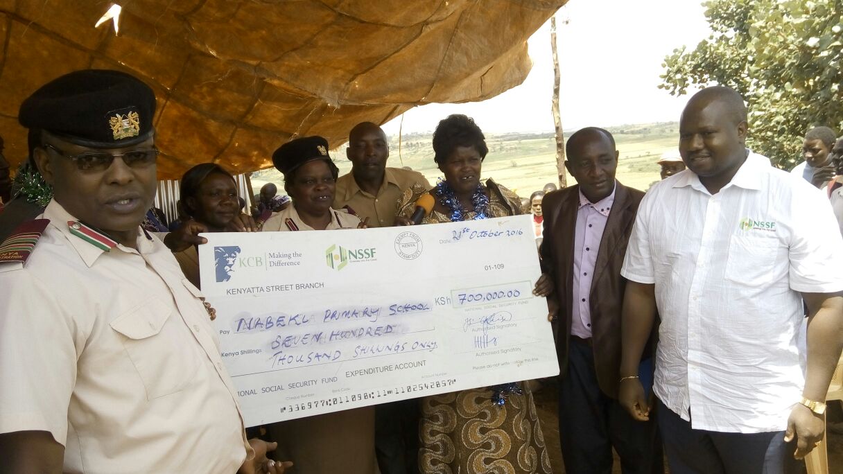 NSSF Corporate Social Responsibility in Nabeki Primary School, Endebess