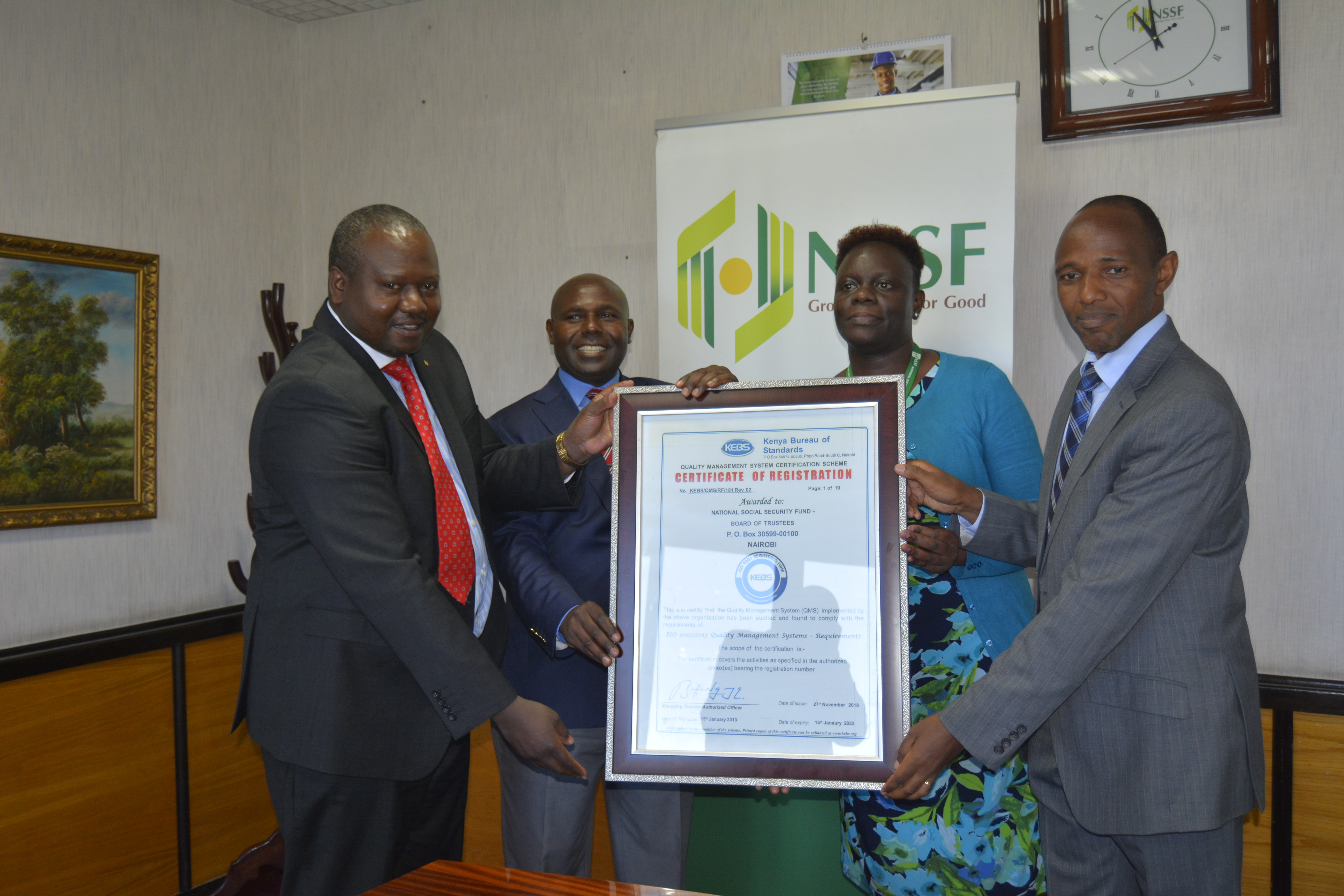 NSSF ISO RE-CERTIFICATION