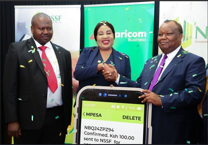 NSSF Partners with M-PESA in Cashless Drive