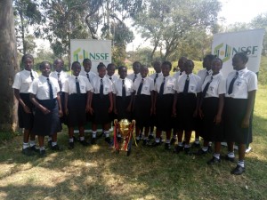 Arch Bishop Njenga Girls Kakamega are the proud winners of Class 1144J choral verse under the theme 'Growing You For Good' at the ongoing Kenya Music Festivals at Kabarak University in Nakuru