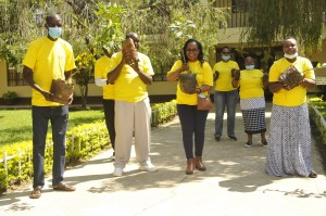 NSSF Vihiga sub-branch led by BM Esther Kemei During the 2020 Annual Tree Planting 